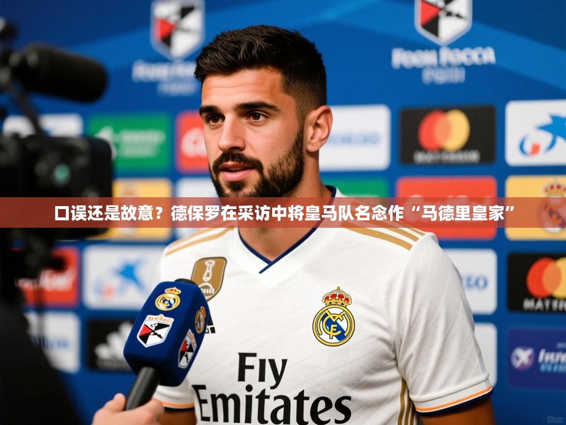 2025爱游戏体育网页版登录口误还是故意?德保罗在采访中将皇马队名念作“马德里皇家” 第1张