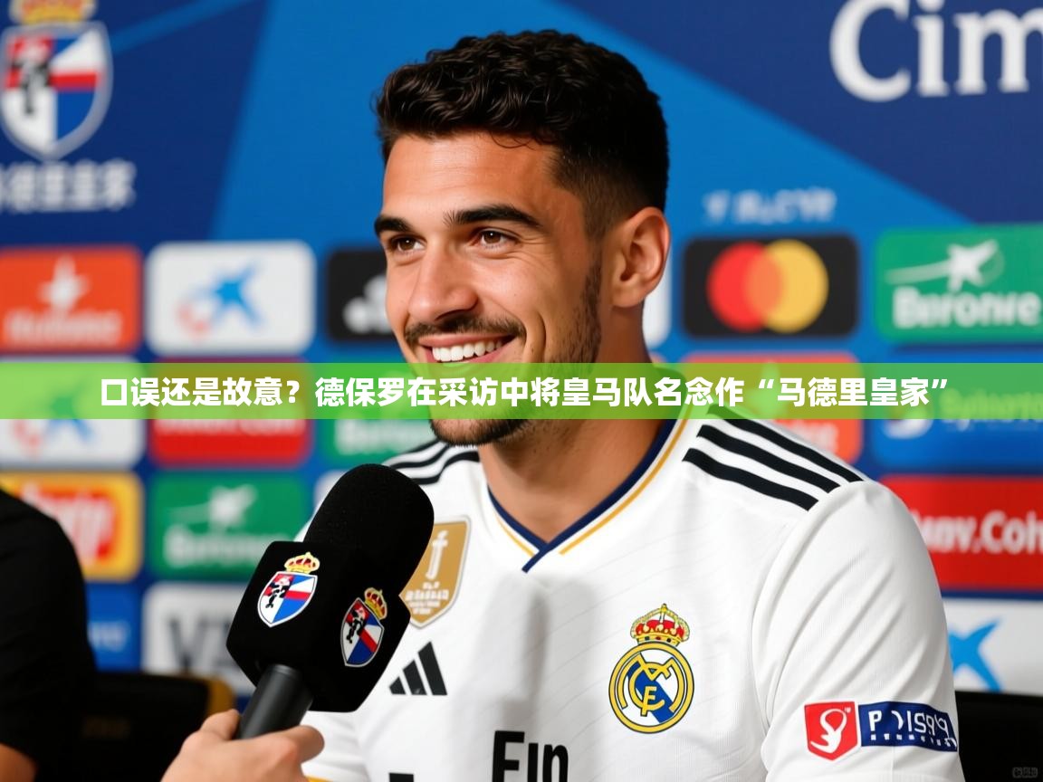 2025爱游戏体育网页版登录口误还是故意?德保罗在采访中将皇马队名念作“马德里皇家” 第3张