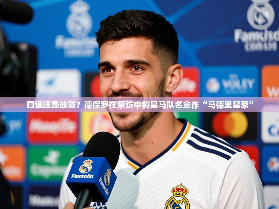 2025爱游戏体育网页版登录口误还是故意?德保罗在采访中将皇马队名念作“马德里皇家” 第4张