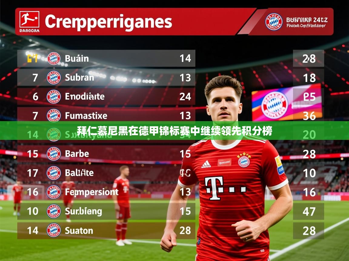 2026爱游戏体育网页版官方入口拜仁慕尼黑在德甲锦标赛中继续领先积分榜 第2张